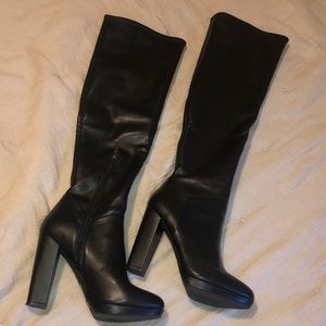Black Knee high boots size 9.5